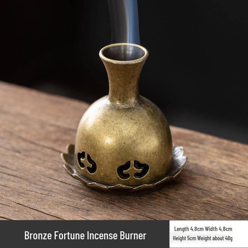 Creative Alloy Mini Indoor Incense Burner - Perfect for Homes, Hotels, and Small Decorative Spaces