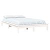 Solid Wood Bed White 180 X 200 Cm Pine