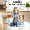 2D Flat Anime Dentist Acrylic Standee 9 Colors Available, Home Dental Clinic Decor Gift For Dentist Dental Hygienist Anime Fans
