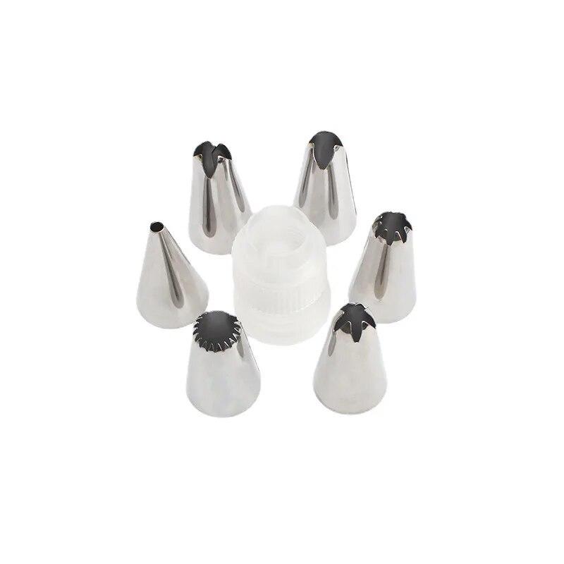 8PC/14PC Stainless Steel Flower Mouth Candy Kitchen Baking Cake Decoration Frosting Piping Cream Nozzle Tip