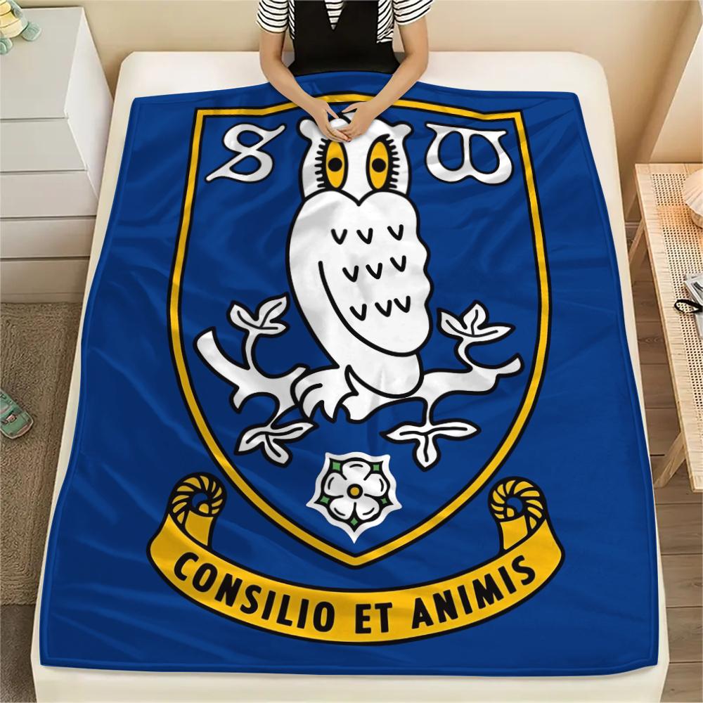 Coperta in Flanella con Motivo Sheffield Wednesday FC, Alta qualità Confortevole per Tutte le Stagioni, Arredamento per la Casa, Calore e Comfort, Perfetta per Regali.