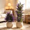 Artificial Lavender Bonsai Floor Stand - Popular Office Green Plant Decoration