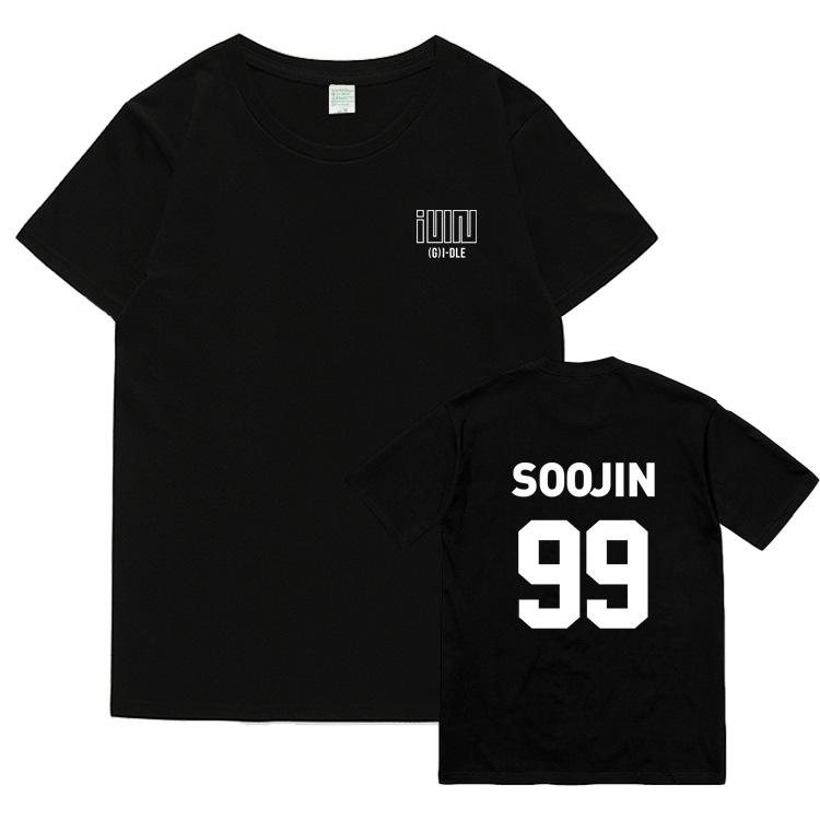 GIDLE Same T Shirt Fans NEVERLAND Tops Women Unisex Summer Short Sleeve Kpop I NEVER DIE MIYEON MINNIE SOYEON YUQI SHUHUA TShirt