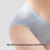 Bananain 313A Women's Breathable Lace Seersucker Mid-Waist Briefs (3 Pack)