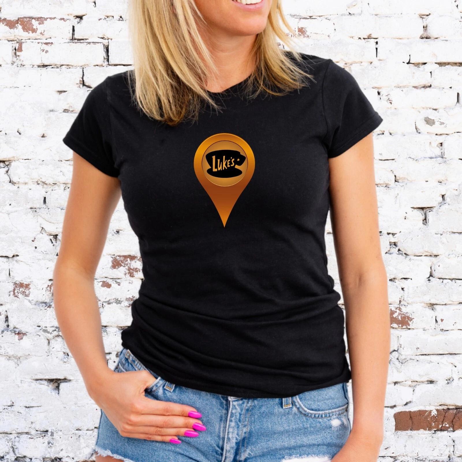 LUKE S DINER MAP PIN T-Shirt, GILMORE GIRLS, Unisex/Lady Fit S