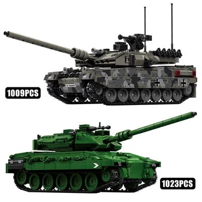 Militär WW2 Leopard 2A7 Schwerer Panzer Bausteine Technik Merkava Kampfpanzer Armee Waffen Bausteine Spielzeug Für Kinder Geschenk