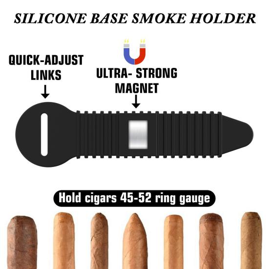 Magnetic Smoke Holder for Golf Cart Adjustable Smoke Clip Fits 45-52 Ring