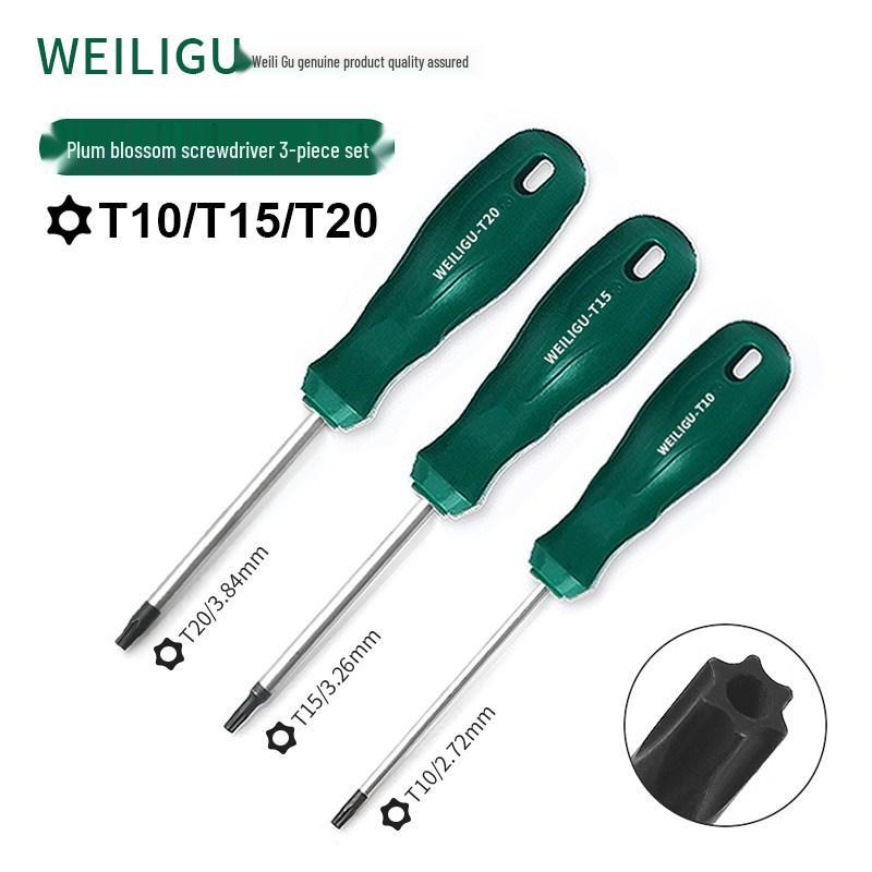 Extended Torx & Phillips Screwdriver Set: T8, T20, T30 for Car Repair & Air Filter Maintenance