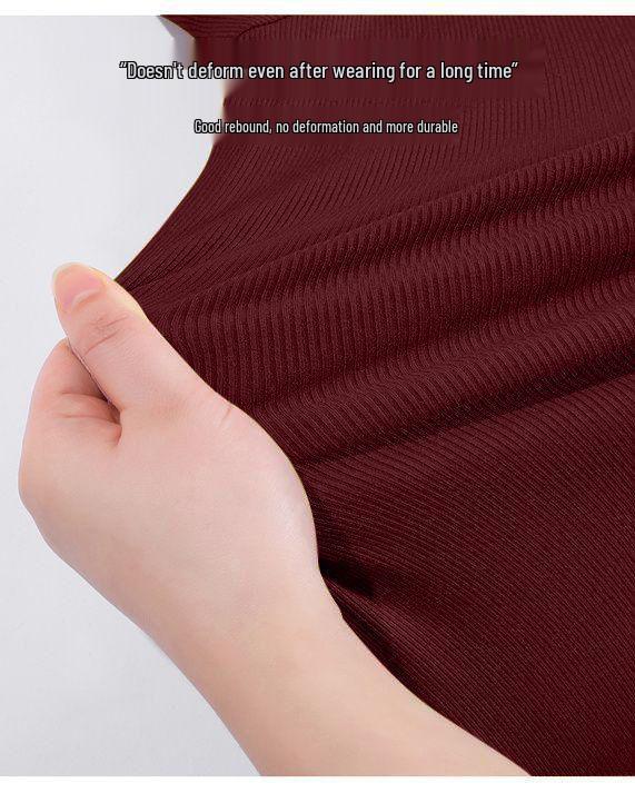 Sommer 2026 Schlankmachendes V-Ausschnitt T-Shirt: Stilvolles Kurzarm-Oberteil mit Gewinde für Damen in Einzel-/Zweiteilig