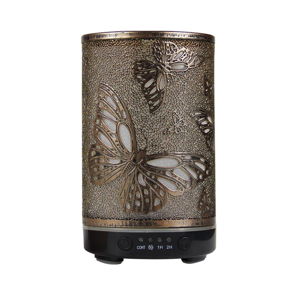 100ml Scent Diffuser Timing Function Colorful Butterfly Electronic Ultrasonic Air Humidifier Mist Maker with LED Night Lights