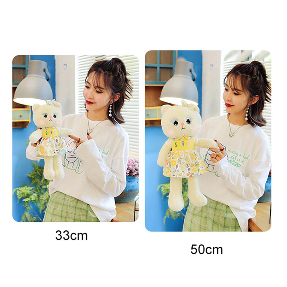 Cute Princess Cat Plush Toy Cartoon Stuffed Animals Throw Pillow For Children
