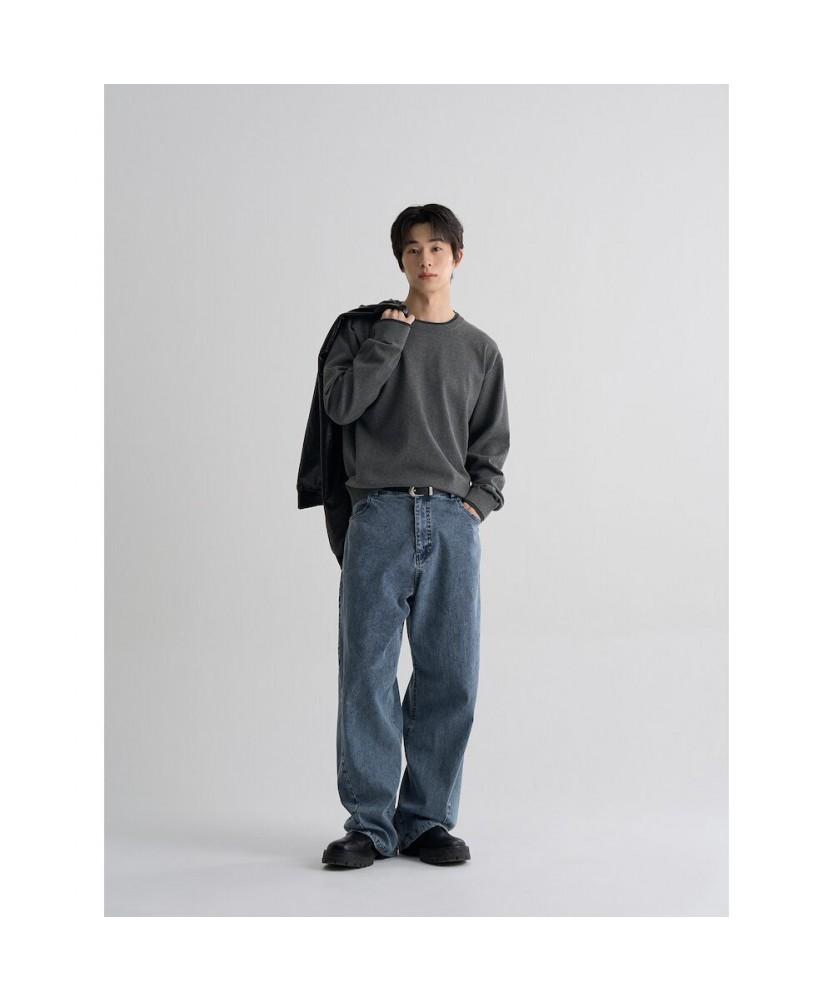 8seconds Layered Detail Round Pullover Ash