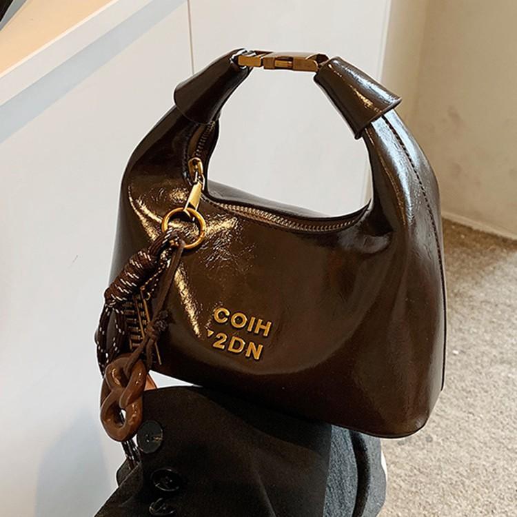 High-End Maillard Handtasche Damentasche Neue Mode Mode Retro Ein-Schulter Umhängetasche Lässige Knödeltasche