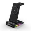 Accesorios Innovadores Para Celulares RGB Light Foldable With Clock Temperature Display 5 In1 Wireless Charger for Iphone 16 Pro