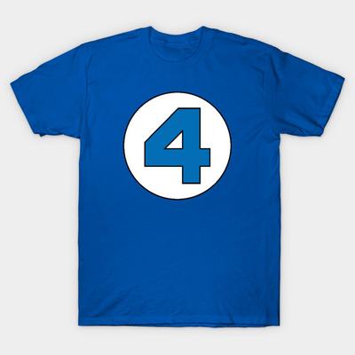 Aziatische Maat Katoenen Unisex T-shirt Print T-shirt Fantastic Four T-shirt No-Cut Print Normale Pasvorm