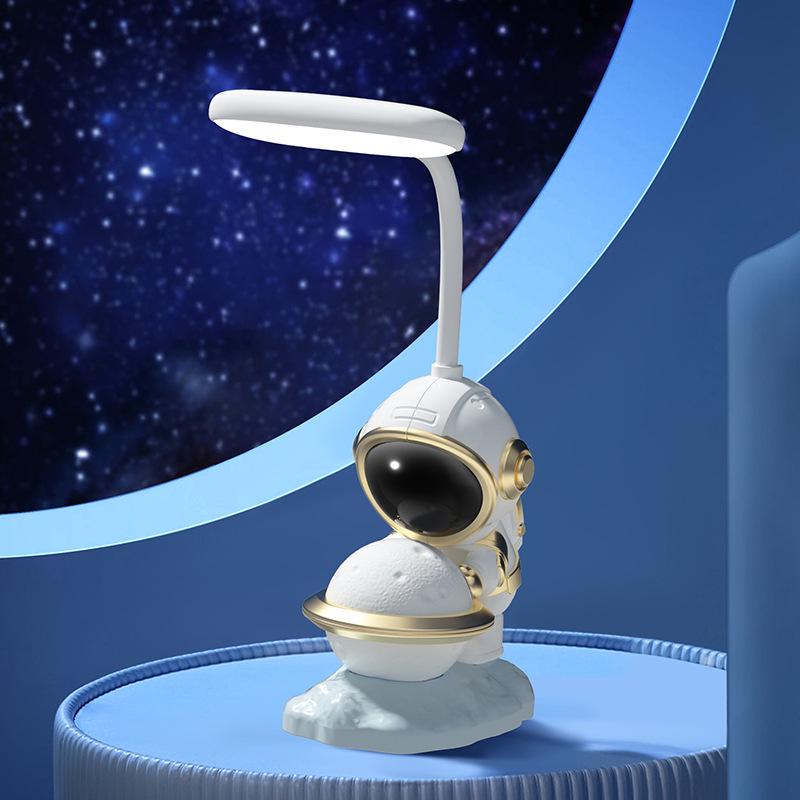 Astronaut Moon Desk Lamp & USB Power Bank - 3C Certified Night Light, Kids' Gift, Living Room Decor