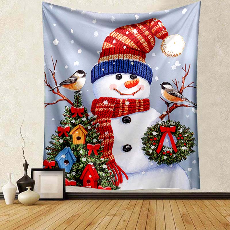 Beach Blanket Living Room Decoration Bedroom Background Cloth Santa Red Riding Hood Gnome Cute Tapestry Wall Hanging