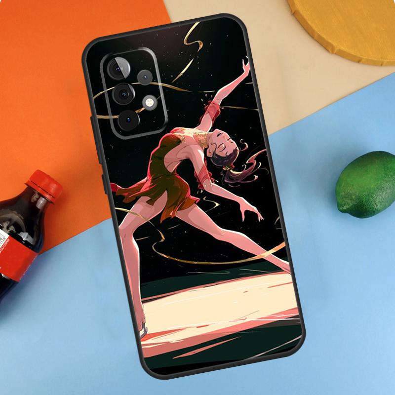 Figure Skating Dance Case For Samsung Galaxy A54 A34 A14 A53 A13 A23 A33 A73 A51 A71 A12 A22 A32 A52 A21S Coque