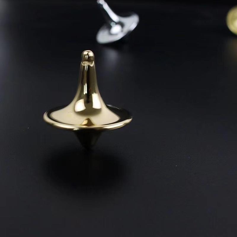 2PCS Hot Movie Totem Metal Gyro Silver Hand Spinning Top Fingertips Small Cyclone Gyroscope Fidget Toys for Children Gifts