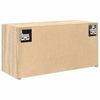 Badezimmer-Wandschrank Sonoma Eiche Optik 60 x 25 x 30 cm Spanplatte