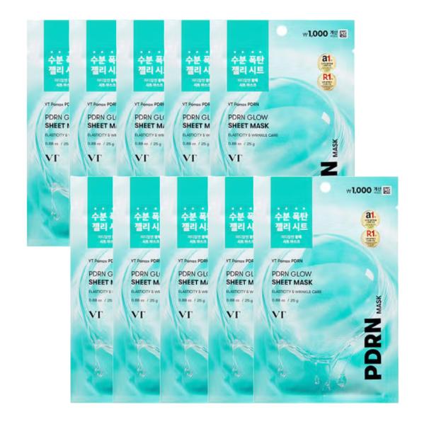 VT PDRN Radiance Sheet Mask 1 Sheet 25 G,  Radiance Lifting Mask 1 Sheet (27 G) + Radiance Essence 1.5 Ml  (7 Options)