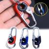 1/3pcs Keychain Men Stainless Steel Buckle Outdoor Carabiner Climbing Tool Double Ring Car Fishing Hook Key Ring Accessories