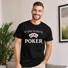 Loose Unisexs Tops Tees Id Rather Be Playing Poker Design Tshirt 100 Cotton Short Sleeve Letter Tshirts Crewneck