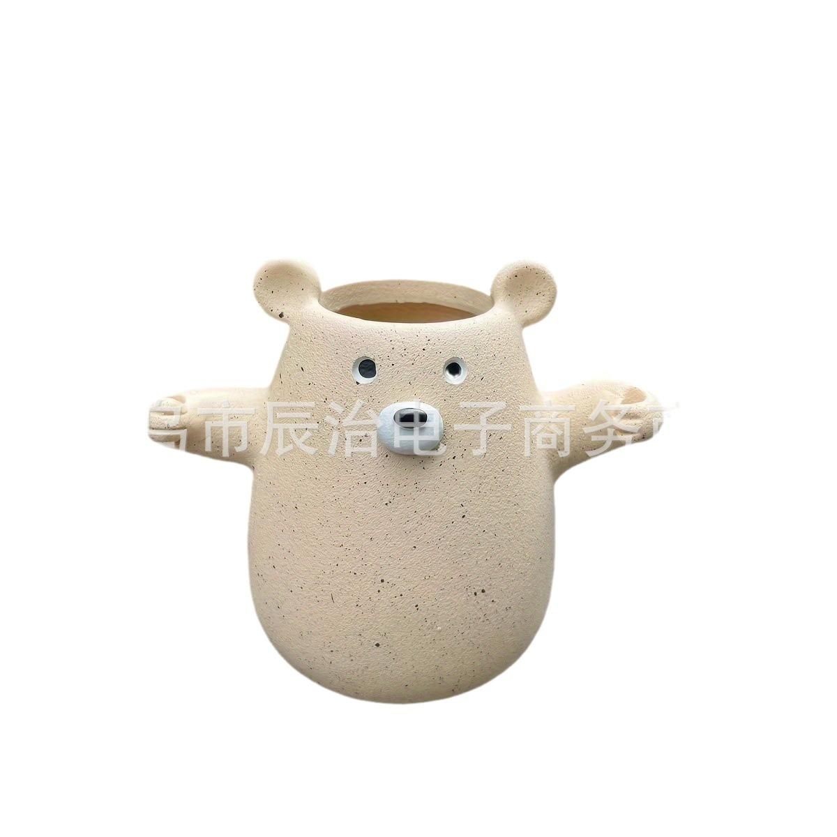 Новый продукт забавный медведь цветочный горшок сад дом креативное украшение цветочный горшок статуэтка орнамент