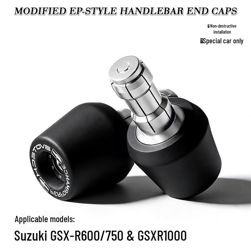 

Suzuki GSXR600/R750/R1000 Aluminum Handlebar Grips with EP Style Bar End Weights