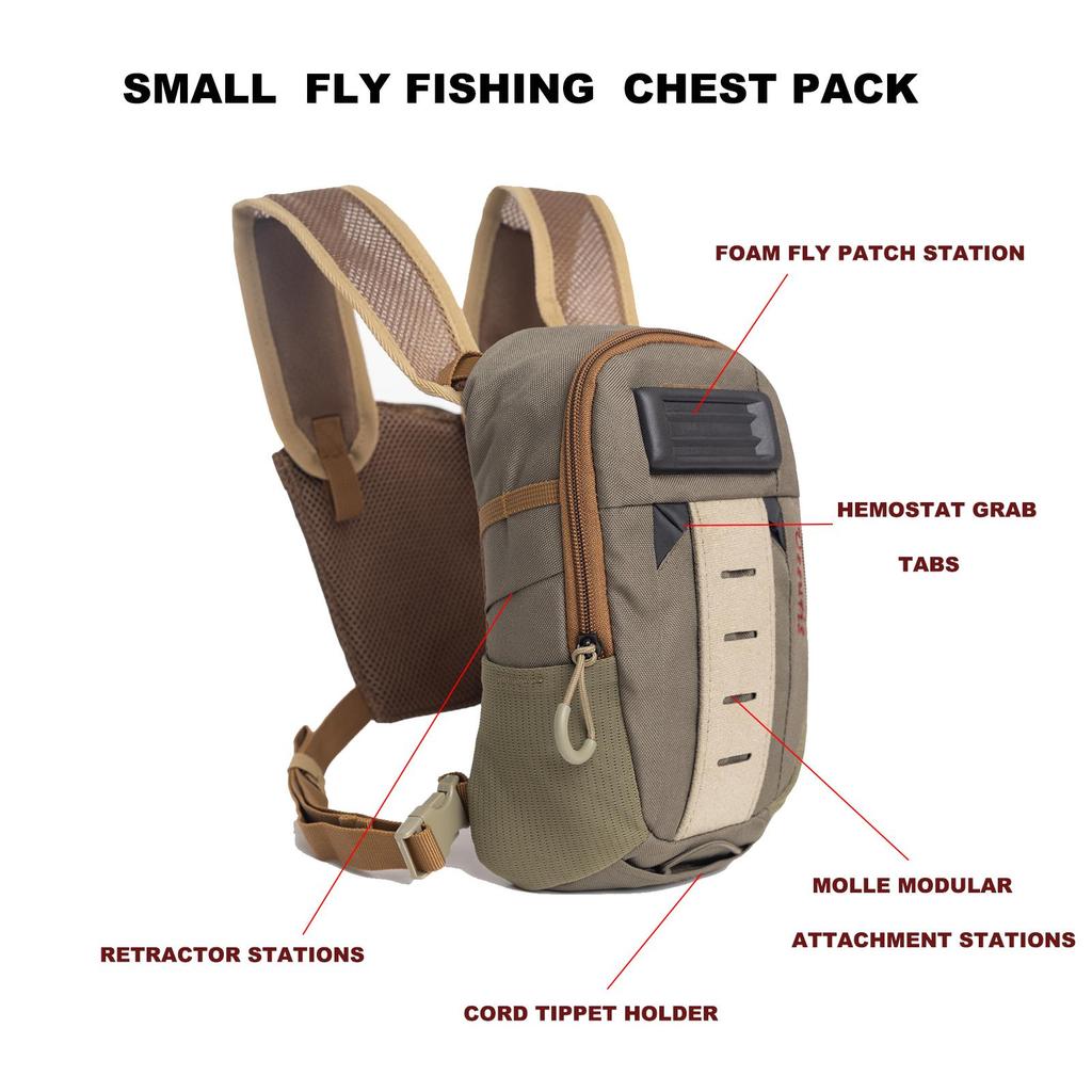 Vliegvissen Borsttas Ussuris Ultralichte Borsttas Mini Vest Tas Micro Visserij Pouch Klein