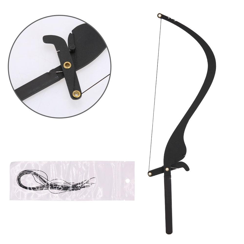 New Microblading Line Marker Ruler with 10pcs Thread Lines Eyebrow Design Measure Tool Black