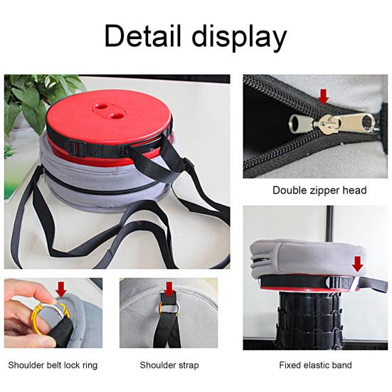 Stool Shoulder Bag Soft Cushion Wear-resistant Easy To Carry Storage Stool Nylon Webbing Telescoping Collapsible Stool Storage Bag for Outdoor