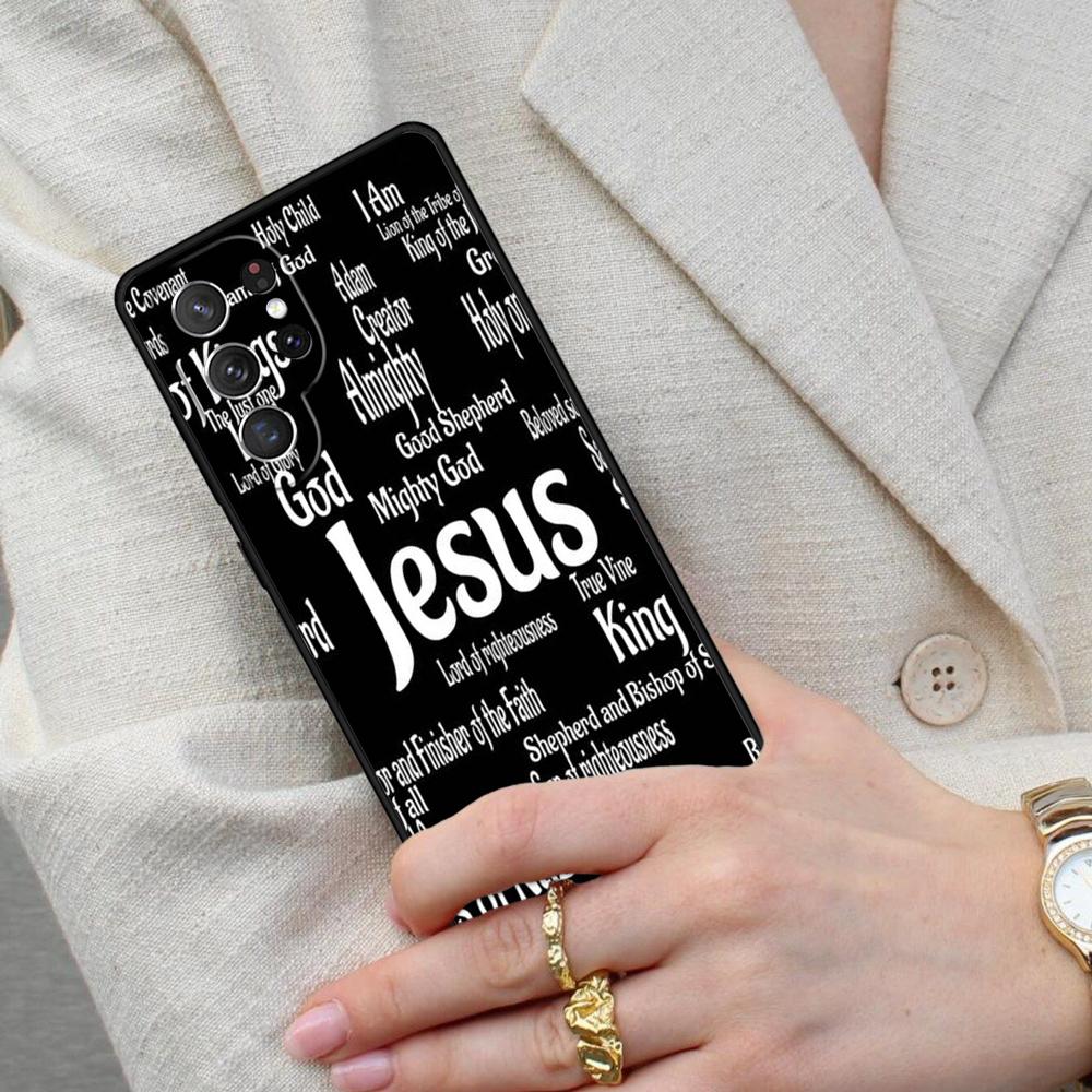 Verse of The Christian Bible Jesus SOFT Cell Phone Case for Samsung Galaxy S26 Ultra S25 S24 S23 S22 S21 S20 Note10 Cover