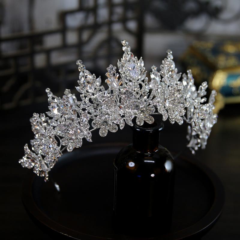 

European Style New Luxurious and Atmospheric Flower Multi-layer Bridal Wedding Crown Headdress Crown Tiara Hair Accessories