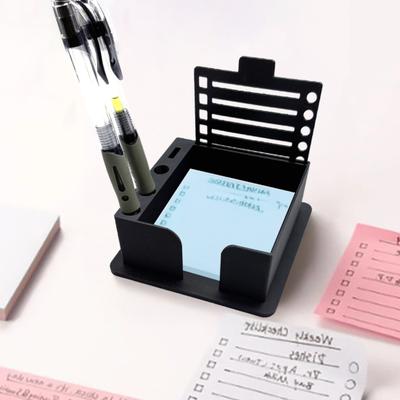 Notizblockspender Tragbarer Notizhalter mit Schablone Stabiler PLA-Notizblock-Organizer für Büro, Schule, Zuhause, Schreibtisch-Planung und -Organisation