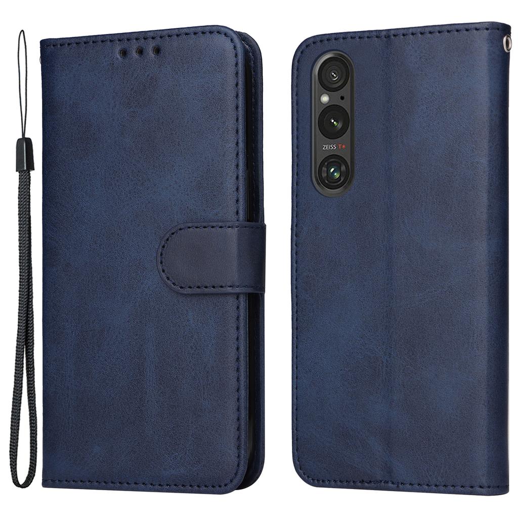 Etui na telefon Sony Xperia 1 V Skórzane z podstawką Uchwyt na karty Portfel Pokrowiec na telefon