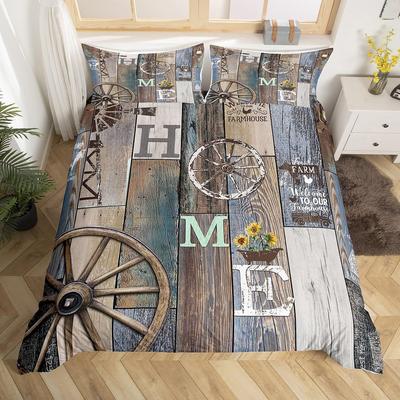 Windmill Duvet Cover Sets for Kids Teens Adults Lightweight Down Quilt Covers Bedroom Decor 2 Pillowcases 1 Duvet Cover No Quilt