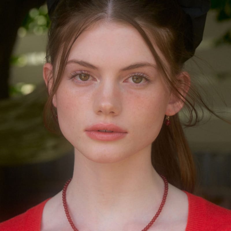 LOVE ME MONSTER Bold Ball Point Gem Necklace (L242MNK050)