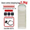 USB Heated Washable Sleeping Bag for Adults - Thickened, Warm, and Cold-Protective for Spring, Autumn, and Winter Camping.