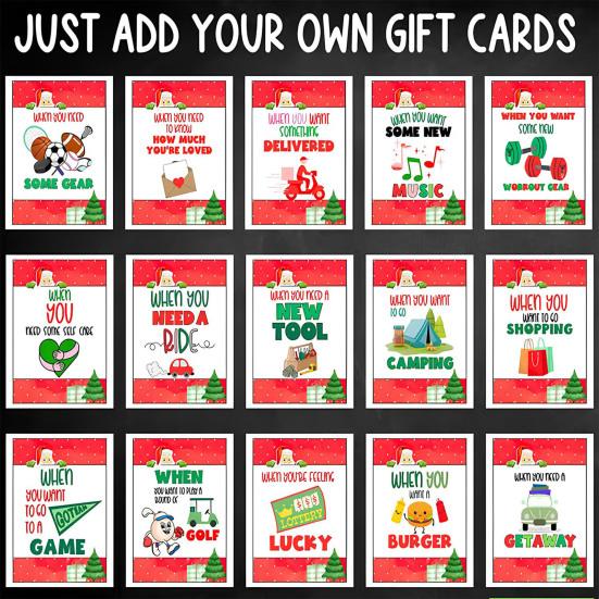 Christmas Gift Card Book Colorful Unique Gift Card Organizer Festive Party Decoration Holiday Surprise