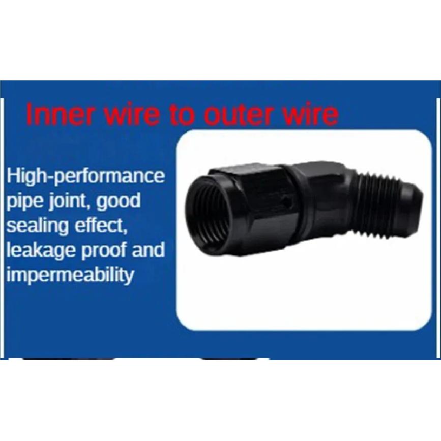 Oil Fuel Fittings Male To Female Thread 90/45 Degree Swivel Coupler AN Adapter Oil Cooler Joint Aluminum Transformation Fittings