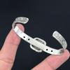 Radiant Maligano Jasper Gemstone Spinel Sister Artisan Unique Bangle 925 Silver