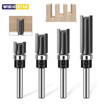 1 szt. 6mm 1/4" trzpień łożysko proste frez do kopiowania frezarka do krawędzi frez do linii frez do obróbki drewna