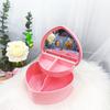 Sundries Container Desktop Cosmetic Organizer Girls Makeup Storage Box Heart-shaped Jewelry  Box