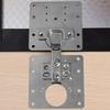 Stainless Steel Cabinet Hinge Repair Plate Kit (4-20pcs) - Mounting Plate & Flat Bracket with Screws for Furniture Door Hardware