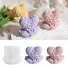 Heart Silicone Mold Non Stick 3d Rose Candle Mold Silicone Candle Mold Rubber For Candle Making Resin Crafts Chocolate