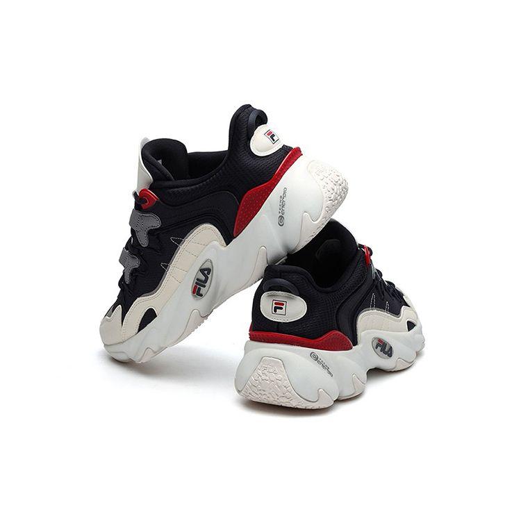 Fila Heritage Retro Color Block Sports Low Top Casual Running Shoes Men Sneakers Black White F12M141105FNG