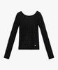 PINK PINEAPPLE Juliette Lace Top_Black