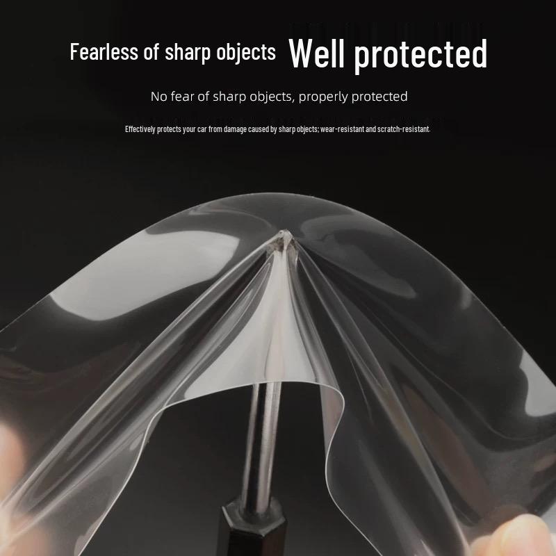 Tesla Model Y/Refreshed Model 3 Door Bowl Protector Film - Transparent Anti-Scratch TPU Handle Surround.