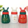 Christmas Stainless Steel Tumbler, 300ml Insulated Thermos Cup with Lid, Festive Holiday Themed Mug for Coffee & Drinks, Cute Xmas Gift Idea
